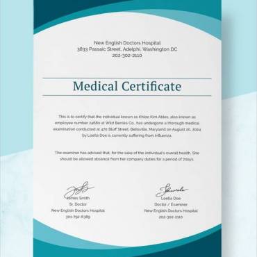 Professional medical certificates